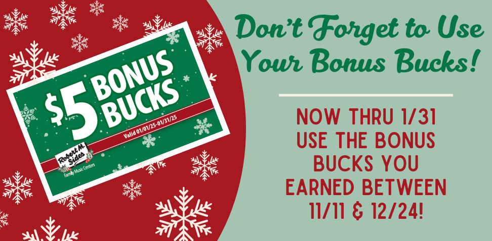 Spend Those Bonus Bucks!